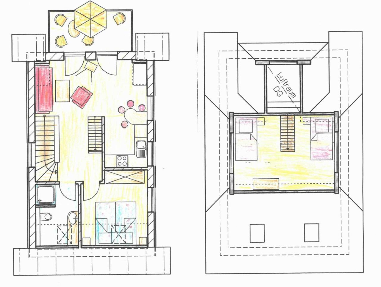 Ferienhaus Woelkchen 치노비츠 외부 사진